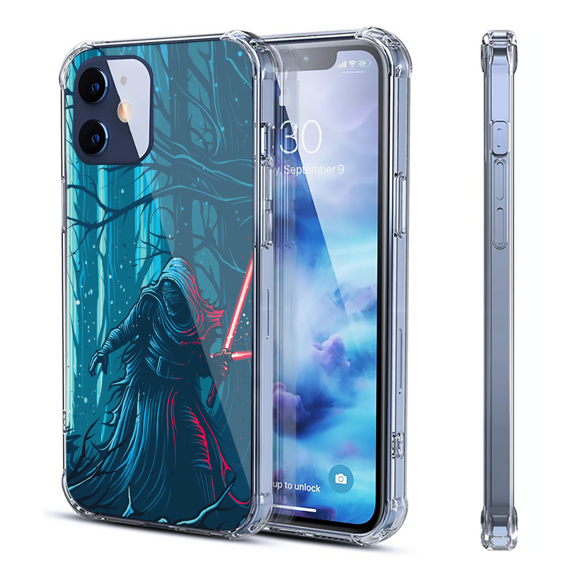 （画像用） スター・ウォーズ Star Wars 【iPhone 12シリーズ対応】透明スマホケース（クリアソフトケース）